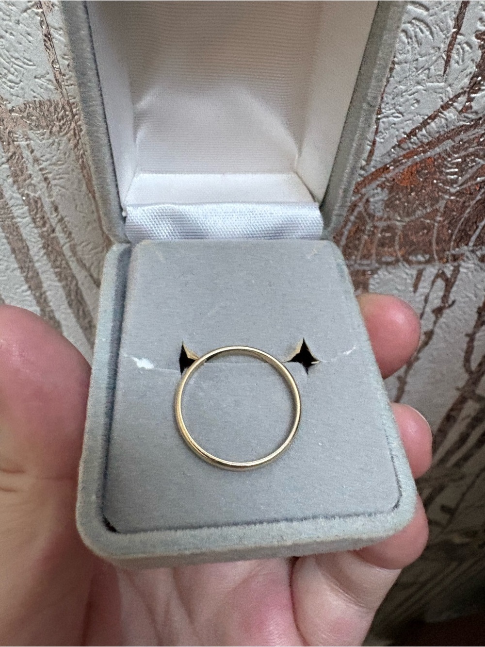 14k Gold Women’s Wedding Band Ring Vintage 5.75 1.0 GR - Picture 4 of 4